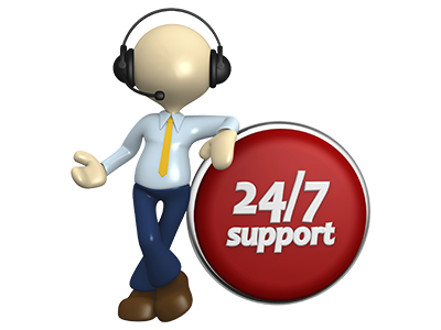 Service clients 24 heures sur 24, 7 jours sur 7